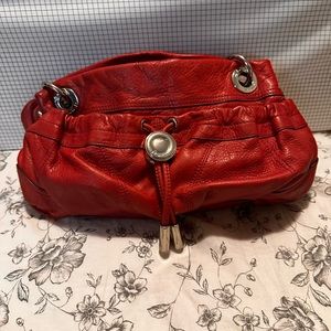 Red B.Makowsky shoulder bag